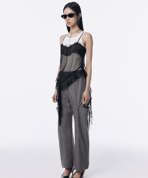 LACE TRIM CAMI/レーストリムキャミ（キャミソール）｜JOSE MOON