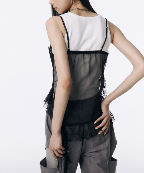 LACE TRIM CAMI/レーストリムキャミ（キャミソール）｜JOSE MOON