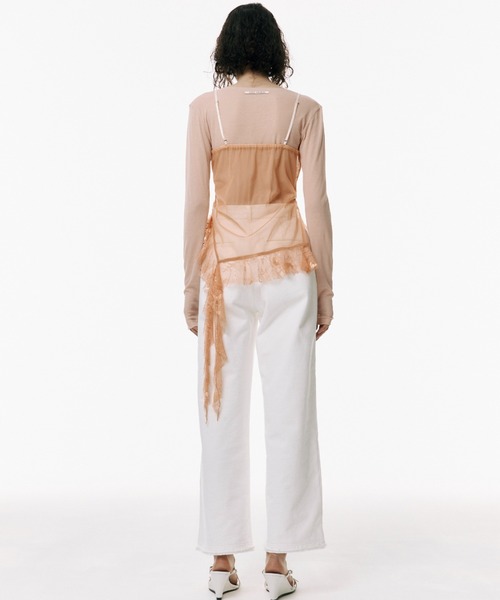 JOSE MOON（ジョゼムーン）の「LACE TRIM CAMI/レーストリムキャミ（キャミソール・レディース・ブルー/オレンジ/ブラック/ホワイト・FREE）」の15枚目の写真