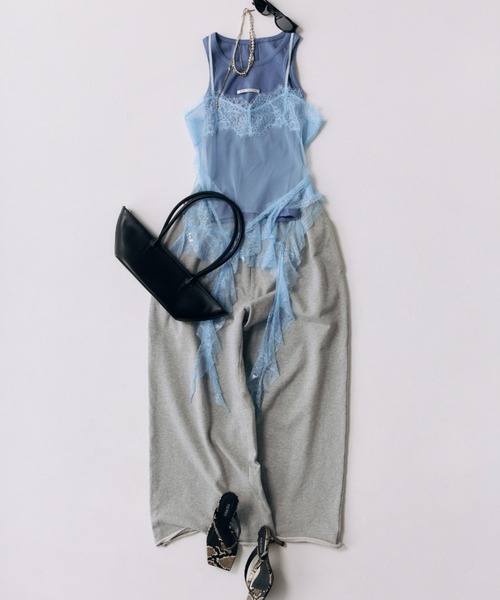 LACE TRIM CAMI/レーストリムキャミ（キャミソール）｜JOSE MOON