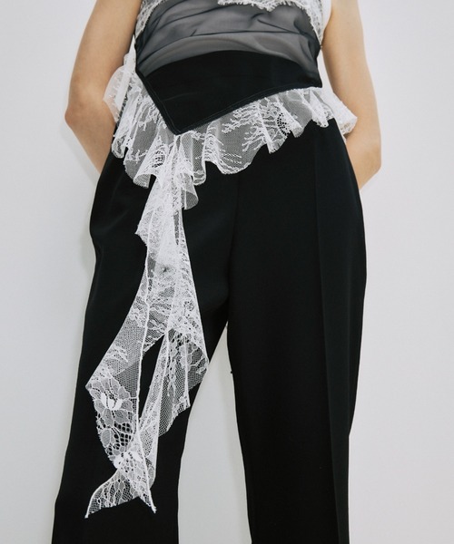 JOSE MOON（ジョゼムーン）の「LACE TRIM CAMI/レーストリムキャミ（キャミソール・レディース・ブルー/オレンジ/ブラック/ホワイト・FREE）」の9枚目の写真