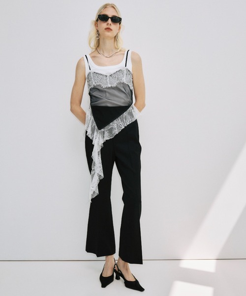 JOSE MOON（ジョゼムーン）の「LACE TRIM CAMI/レーストリムキャミ（キャミソール・レディース・ブルー/オレンジ/ブラック/ホワイト・FREE）」の11枚目の写真