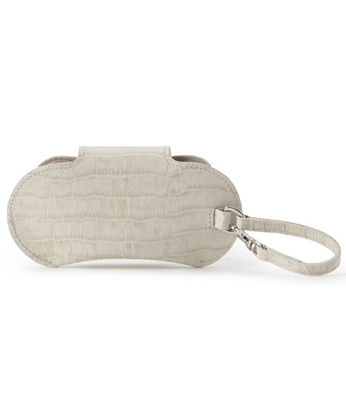 TOFF&LOADSTONE(トフアンドロードストーン)の「Eyewear case with strap croco(アイウェアケース with ストラップ クロコ)(その他・レディース・アイボリー/ダークブラウン・00)」の5枚目の写真