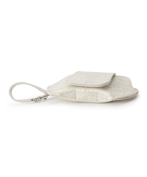 TOFF&LOADSTONE(トフアンドロードストーン)の「Eyewear case with strap croco(アイウェアケース with ストラップ クロコ)(その他・レディース・アイボリー/ダークブラウン・00)」の6枚目の写真