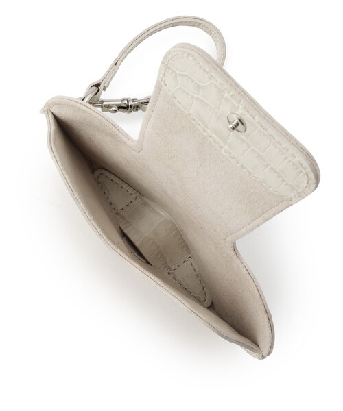 TOFF&LOADSTONE(トフアンドロードストーン)の「Eyewear case with strap croco(アイウェアケース with ストラップ クロコ)(その他・レディース・アイボリー/ダークブラウン・00)」の16枚目の写真