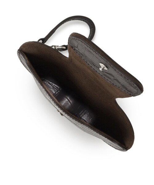 TOFF&LOADSTONE(トフアンドロードストーン)の「Eyewear case with strap croco(アイウェアケース with ストラップ クロコ)(その他・レディース・アイボリー/ダークブラウン・00)」の17枚目の写真