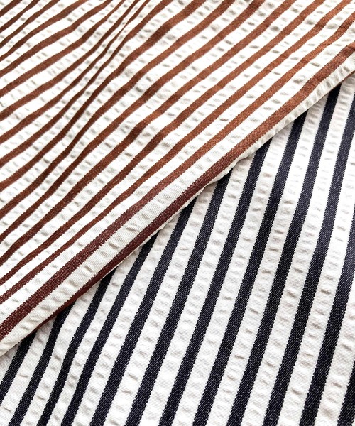 Q（キュー）の「ストライプリラックスパンツ（その他パンツ・レディース・ブラウン系その他/ブラック系その他・MEDIUM）」の12枚目の写真