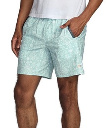 RVCA メンズ 【RICH JACOBS】 RICH JACOBS YOGGER STRETCH 17 ショートパンツ 【2025年夏モデル】/ルーカ水陸両用ウエストゴムナイロンパンツ