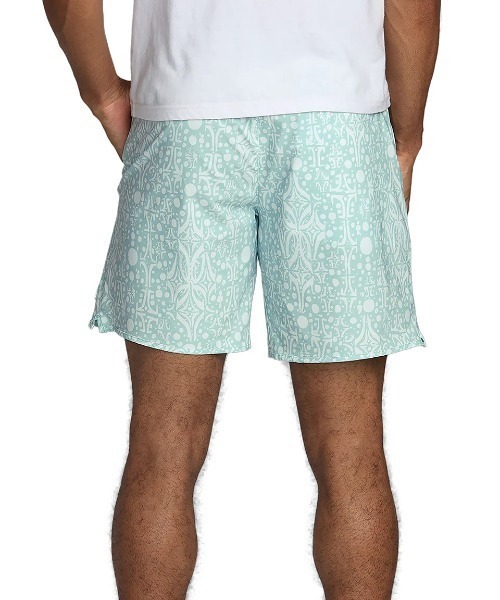 RVCA（ルーカ）の「RVCA メンズ 【RICH JACOBS】 RICH JACOBS YOGGER STRETCH 17 ショートパンツ 【2025年夏モデル】/ルーカ水陸両用ウエストゴムナイロンパンツ（その他パンツ・メンズ・グリーン系その他・LARGE/X-LARGE/MEDIUM/SMALL）」の3枚目の写真