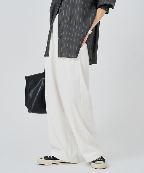 ≪追加≫ 手洗い可 / ポリエステルツイルリラックスパンツ 2