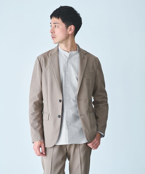 green label relaxing（グリーンレーベルリラクシング）の「【WEB限定】JUST fit PE アムンゼン セットアップ ジャケット＆パンツ -ストレッチ-（セットアップ・メンズ・ネイビー/ダークグレー/モカ・XL/L/M/S/XS）」の6枚目の写真