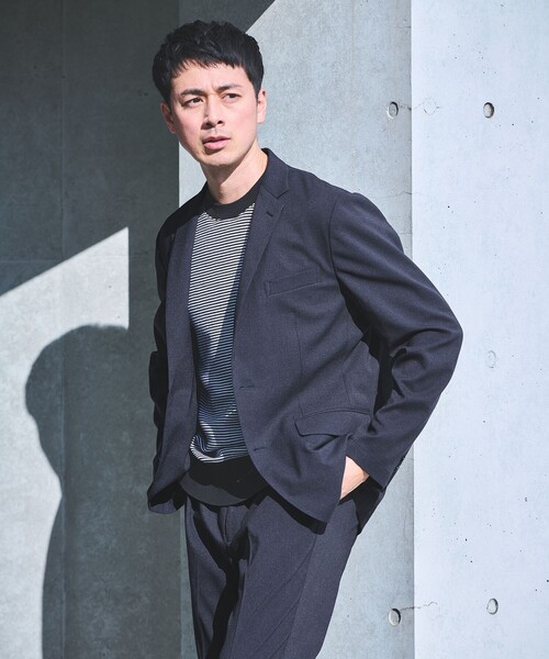 green label relaxing（グリーンレーベルリラクシング）の「【WEB限定】JUST fit PE アムンゼン セットアップ ジャケット＆パンツ -ストレッチ-（セットアップ・メンズ・ネイビー/ダークグレー/モカ・XL/L/M/S/XS）」の8枚目の写真