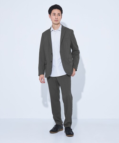 green label relaxing（グリーンレーベルリラクシング）の「【WEB限定】JUST fit PE アムンゼン セットアップ ジャケット＆パンツ -ストレッチ-（セットアップ・メンズ・ネイビー/ダークグレー/モカ・XL/L/M/S/XS）」の13枚目の写真