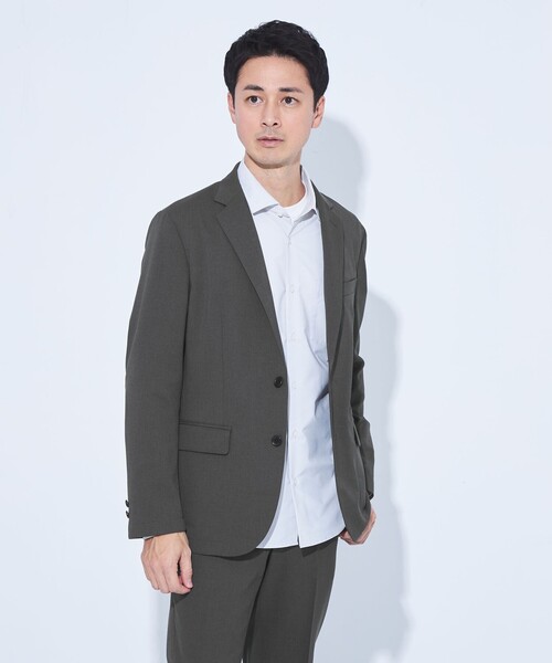 green label relaxing（グリーンレーベルリラクシング）の「【WEB限定】JUST fit PE アムンゼン セットアップ ジャケット＆パンツ -ストレッチ-（セットアップ・メンズ・ネイビー/ダークグレー/モカ・XL/L/M/S/XS）」の14枚目の写真