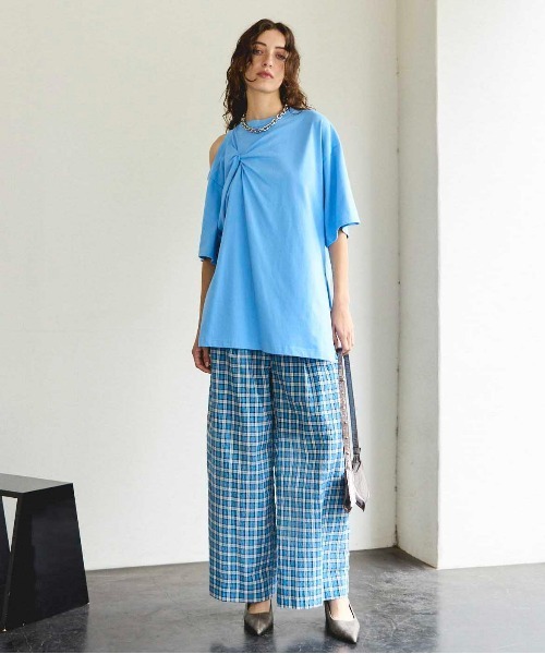 Multi Plaid Easy Pants/マルチチェックイージーパンツ【MAISON