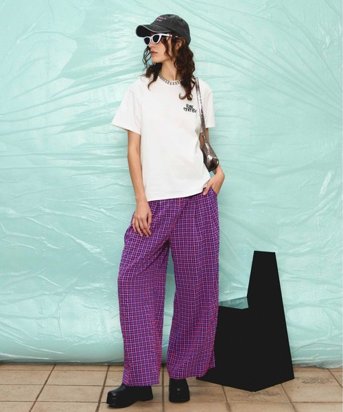 Multi Plaid Easy Pants/マルチチェックイージーパンツ【MAISON