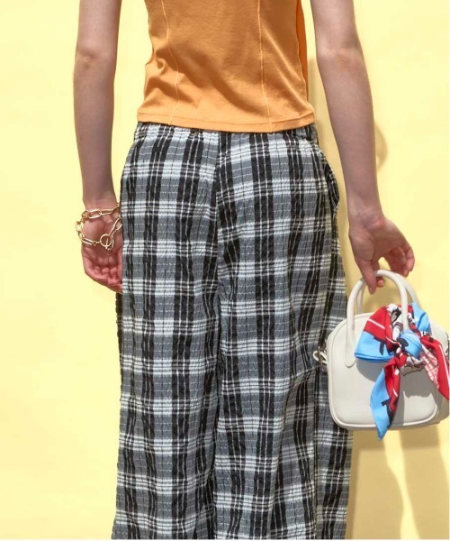 Multi Plaid Easy Pants/マルチチェックイージーパンツ【MAISON