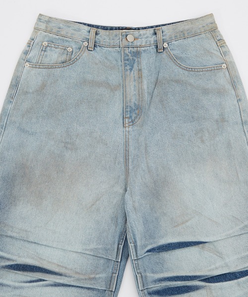 improves(インプローブス)の「グラデーション タック デニムパンツ(デニムパンツ・メンズ・ブラック/ブルー・MEDIUM/LARGE)」の18枚目の写真
