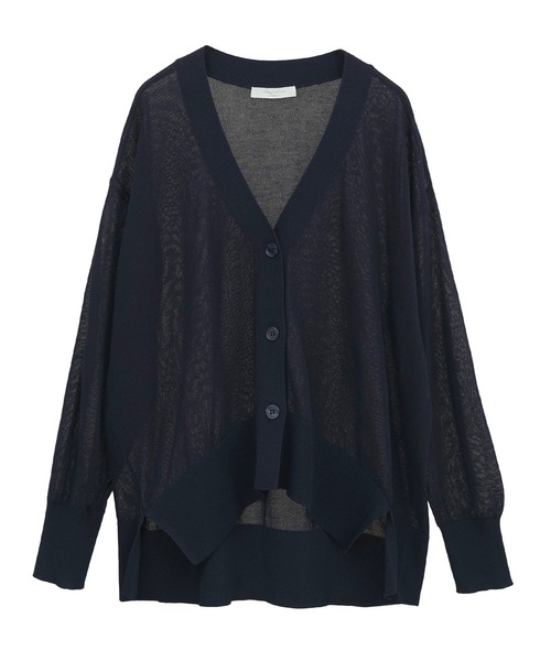 Green　Parks（グリーンパークス）の「[ZOZO限定]接触冷感Vネックカーディガン（カーディガン/ボレロ・レディース・ピンク/ネイビー/グレー/ブラック・FREE）」の5枚目の写真