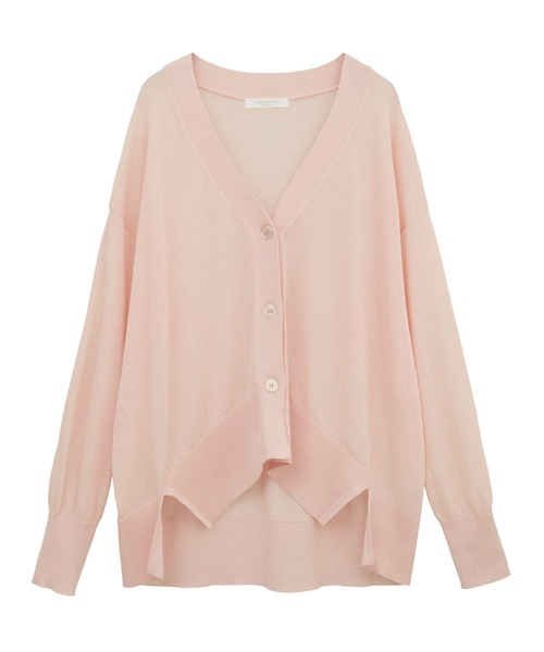 Green　Parks（グリーンパークス）の「[ZOZO限定]接触冷感Vネックカーディガン（カーディガン/ボレロ・レディース・ピンク/ネイビー/グレー/ブラック・FREE）」の15枚目の写真