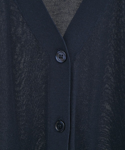 Green　Parks（グリーンパークス）の「[ZOZO限定]接触冷感Vネックカーディガン（カーディガン/ボレロ・レディース・ピンク/ネイビー/グレー/ブラック・FREE）」の8枚目の写真