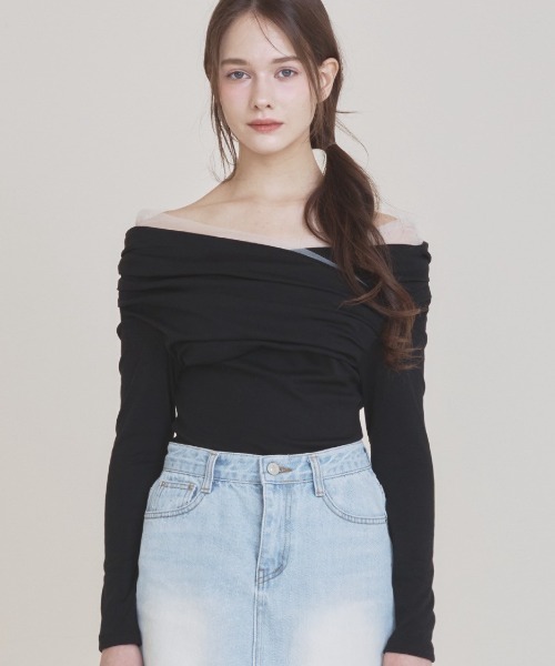 [Not Your Rose] Sia wrap tshirts★韓国の人気★関税/送料込 NOTYOURROSE】Sana top（その他トップス）｜NOT YOUR ROSE
