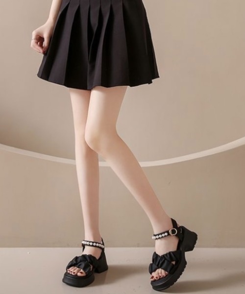 LADY LIKE(レディライク)の「パール付きストラップ厚底サンダル(サンダル・レディース・アイボリー/ブラック・23.0cm/24.0cm/23.5cm)」の13枚目の写真