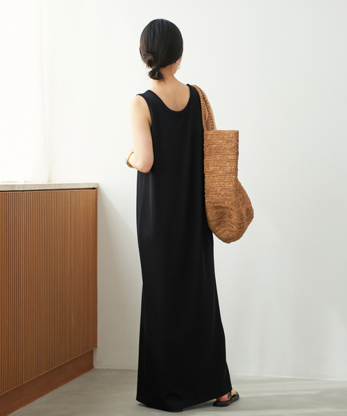 新品　Plage★リブタンクワンピース　38ブラウンA 今季完売品 プラージュ Plage 《追加》リブタンクワンピース （ブラウン A