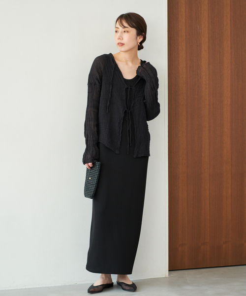 翌日発送　今季新品　Plage リブタンクワンピース 　ブラック　38 38の通販 ファッション plageリブタンクワンピースブラック38