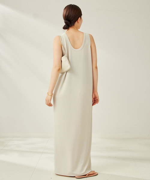 Plage プラージュ リブタンクワンピース ベージュA Plage プラージュ/リブタンクワンピース/ベージュA プラージュ