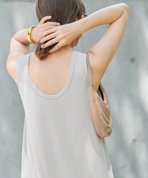 一部カラーWEB限定追加》リブタンクワンピース 4（ワンピース）｜Plage