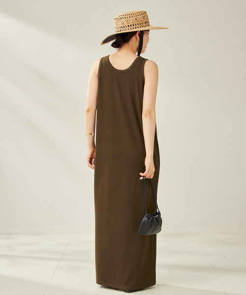 一部カラーWEB限定追加》リブタンクワンピース 4（ワンピース）｜Plage