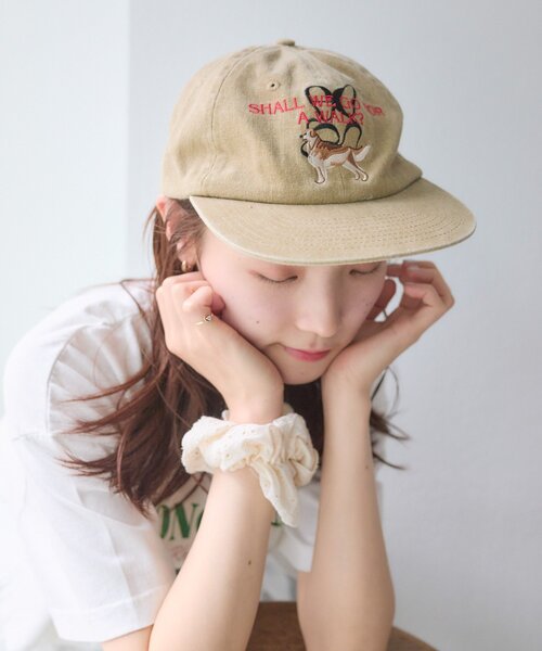 w closet（ダブルクローゼット）の「アニマルロゴキャップ（キャップ・レディース・チャコールグレー/ベージュ・FREE）」の15枚目の写真