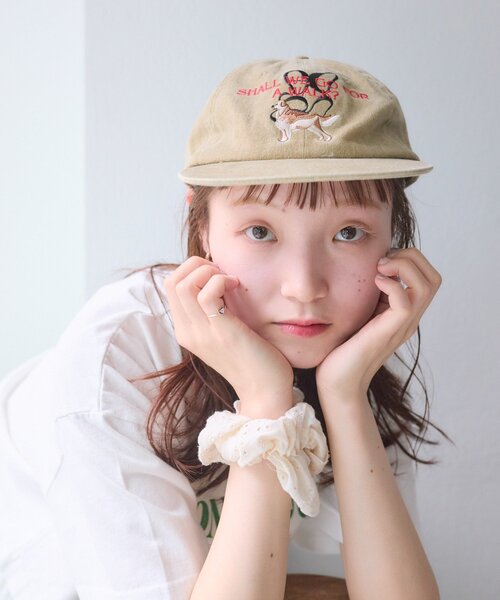 w closet（ダブルクローゼット）の「アニマルロゴキャップ（キャップ・レディース・チャコールグレー/ベージュ・FREE）」の14枚目の写真