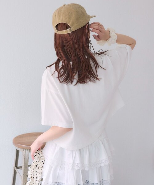 w closet（ダブルクローゼット）の「アニマルロゴキャップ（キャップ・レディース・チャコールグレー/ベージュ・FREE）」の9枚目の写真