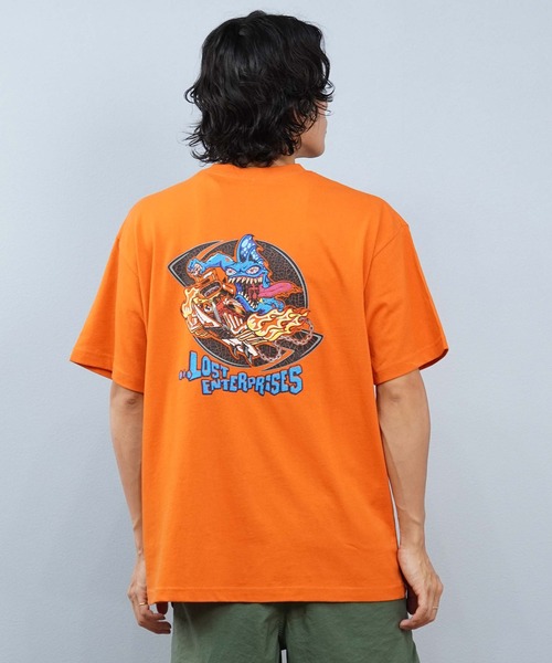 lost（ロスト）の「【限定商品】lost/ロスト 半袖Tシャツ バックプリント L25S-2114（Tシャツ/カットソー・メンズ・スミクロ/オレンジ/ホワイト・M/L/XL）」の18枚目の写真