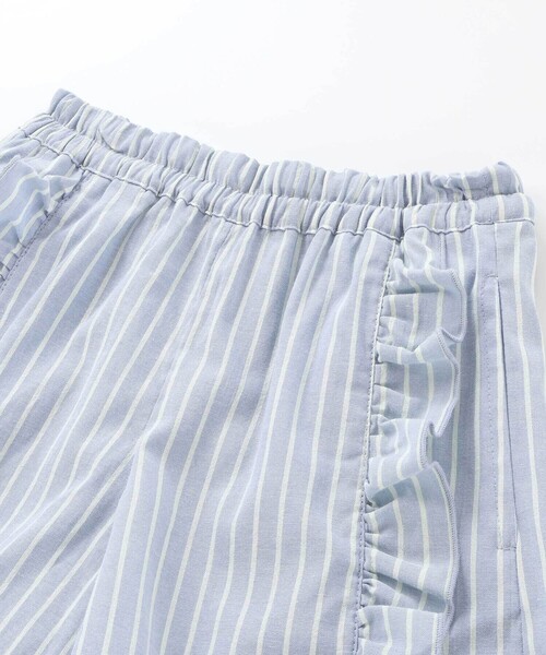 Noeil aime BeBe（ノイユエイムベベ）の「【お揃い】ストライプ柄フリル付きショートパンツ(90~130cm)（その他パンツ・キッズ・ブルー系その他・100cm/110cm/120cm/130cm）」の7枚目の写真