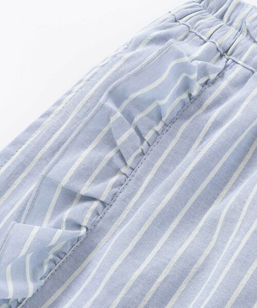 Noeil aime BeBe（ノイユエイムベベ）の「【お揃い】ストライプ柄フリル付きショートパンツ(90~130cm)（その他パンツ・キッズ・ブルー系その他・100cm/110cm/120cm/130cm）」の8枚目の写真