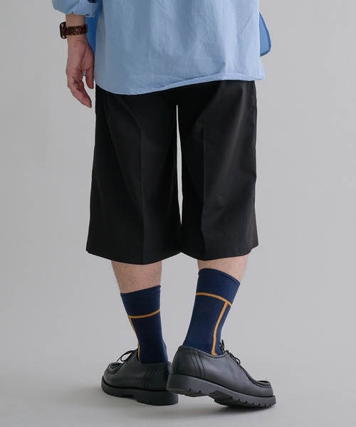 ★ELF SACK★ レトロ 作業服風 五分丈 ショート パンツ/送料込 ☆ELF SACK☆ レトロ 作業服風 五分丈 ショート パンツ/送料込