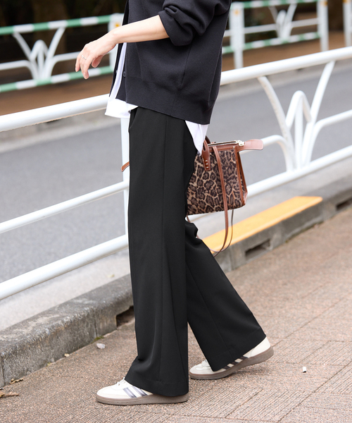 FRAMeWORK（フレームワーク）の「≪追加・洗濯機洗い可能≫ウォッシャブルイージースラックス 3（スラックス・レディース・ベージュ系その他/ブラック/アイボリー・36/38/40）」の9枚目の写真