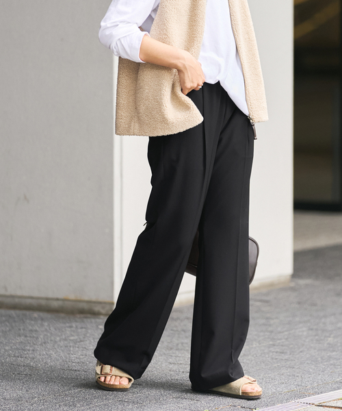 FRAMeWORK（フレームワーク）の「≪追加・洗濯機洗い可能≫ウォッシャブルイージースラックス 3（スラックス・レディース・ベージュ系その他/ブラック/アイボリー・36/38/40）」の15枚目の写真