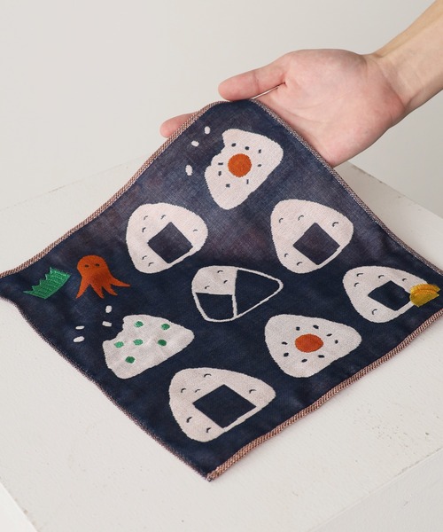 ニューレトロ（ニューレトロ）の「New Retro/ニューレトロ ガーゼハンカチ 2026年春夏（ハンカチ/ハンドタオル・メンズ・グリーン/ピンク/レッド/ネイビー/イエロー/ライトブルー・FREE）」の3枚目の写真