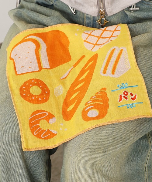 ニューレトロ（ニューレトロ）の「New Retro/ニューレトロ ガーゼハンカチ 2026年春夏（ハンカチ/ハンドタオル・メンズ・グリーン/ピンク/レッド/ネイビー/イエロー/ライトブルー・FREE）」の4枚目の写真