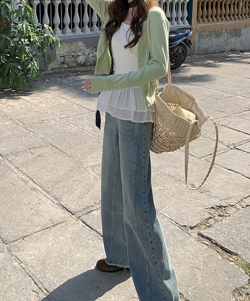 HALEY PESCA(ヘーリーペスカ)の「HALEY PESCA/レイヤードフリルキャミソール(キャミソール・レディース・ホワイト・SMALL/MEDIUM/LARGE)」の6枚目の写真