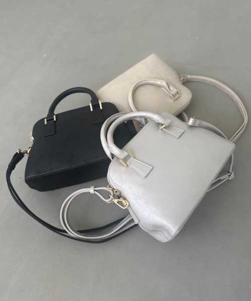 et.UNiVER(エトユニベール)の「Metallic Muse Dome Bag(ハンドバッグ・レディース・シルバー/ブラック/ゴールド・FREE)」の19枚目の写真