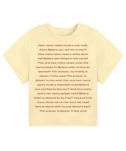MEMECLE(メメクル)の「【 MEMECLE / メメクル 】カラー レタリング クロップド 半袖Tシャツ(Tシャツ/カットソー・レディース・イエロー/ネイビー/ライトグレー/ホワイト/ブラック・SMALL/MEDIUM)」の13枚目の写真