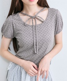 OLIVE des OLIVE | デコルテリボンパフインナー(Tシャツ/カットソー)