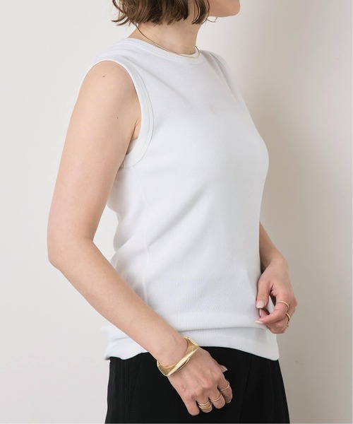 Deuxieme Classe(ドゥーズィエムクラス)の「*追加 dignity sleeveless(Tシャツ/カットソー・レディース・ライトホワイト/ブラック/ホワイト/チョコ/カーキ・FREE)」の19枚目の写真