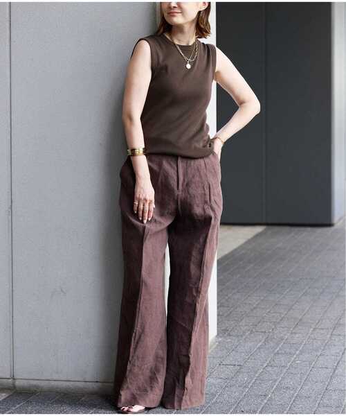 Deuxieme Classe(ドゥーズィエムクラス)の「*追加 dignity sleeveless(Tシャツ/カットソー・レディース・ホワイト/ブラック/ライトホワイト/カーキ/チョコ・FREE)」の7枚目の写真
