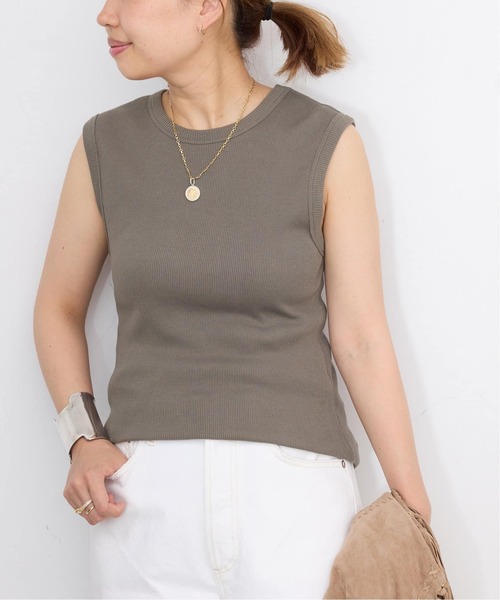 Deuxieme Classe(ドゥーズィエムクラス)の「*追加 dignity sleeveless(Tシャツ/カットソー・レディース・ホワイト/ブラック/ライトホワイト/カーキ/チョコ・FREE)」の16枚目の写真
